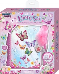 Tajny dziennik z zamkiem i ozdobnym ołówkiem