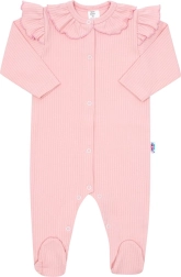 Niemowlęcy bawełniany pajacyk New Baby Stripes różowy 86 (12–18 mies.)