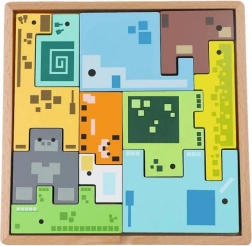 TREFL drewniana układanka – łamigłówka Pixel Gang