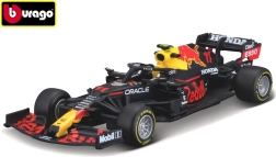 Model samochodu Red Bull Racing RB16B 2021 Sergio Pérez 1:43 od Bburago – Z hełmem