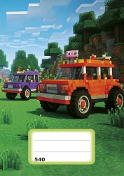 Zeszyt A5 bez liniowy z motywem samochodowym