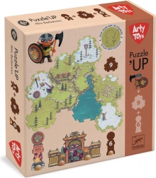 Djeco Puzzl’Up Alric Barbarious – puzzle podłogowe i scena do zabawy, 15 elementów