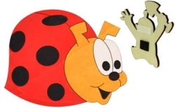 drewniany magnes biedronka DoDo