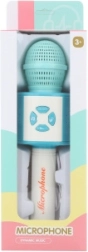 Niebieski plastikowy mikrofon dla dzieci