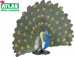 Ręcznie malowana figurka pawia 12 cm