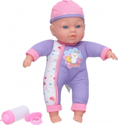 Laleczka niemowlę ze dźwiękami 31 cm z miękkim ciałkiem i akcesoriami