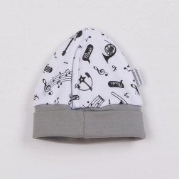 Niemowlęca bawełniana czapeczka NEW BABY Music