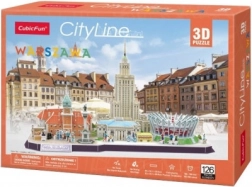 Puzzle 3D CityLine panorama Warszawa 159 elementów