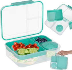 Lunch box z przegródkami 2200 ml, miętowy