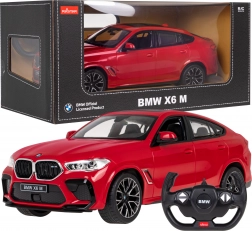 Rastar BMW X6 M 1:14 RC auto z pilotem 2,4 GHz – Czerwony