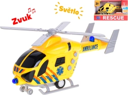 Plastowy śmigłowiec ratunkowy ze światłem i dźwiękiem 20 cm