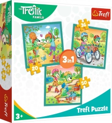 Puzzle Trefliki 3w1 – poznajcie Trefliki (20, 36 i 50 elementów)