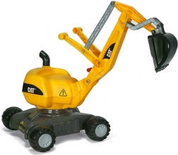Rolly Toys RollyDigger CAT obrotowe krzesełko koparkowe na pedały żółte