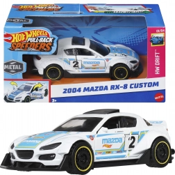 Hot Wheels Pull-Back Speeders 2004 Mazda RX-8 Custom metalowy samochodzik 1:43