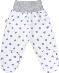 Niemowlęce półśpiochy New Baby Classic II szare w gwiazdki