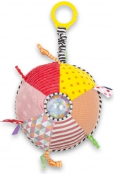 Interaktywna pluszowa edukacyjna zabawka na wózek BABY MIX z grzechotką