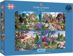 Puzzle Gibsons Flora i Fauna 4x500 elementów