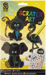 Kreatywny zestaw zdrapywane zwierzątka