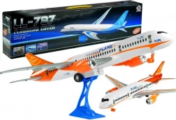 Samolot pasażerski Biała podstawa cierna 65 cm