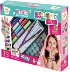 kreatywny zestaw do wyrobu bransoletek z krosnem i akcesoriami