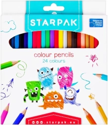 Zestaw 24 kolorowych kredek