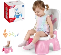 WOOPIE BABY dziecięcy muzyczny nocnik 3 w 1 z krzesełkiem i podnóżkiem