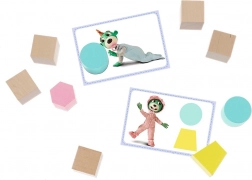 Drewniane przyporządkowujące klocki O! Klocki BABY – BOBAŚKI I MIŚ od Trefl