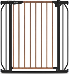 Dziecięca bramka bezpieczeństwa LIONELO Truus Slim Black Carbon Natural