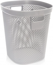 Biurkowy kosz na śmieci szary 12,5 l