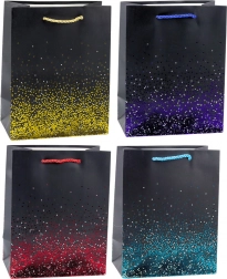 Torebka prezentowa z efektem błyszczącego gradientu 23 x 18 x 10,5 cm