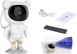 Nocna lampka i projektor gwiazd Astronauta