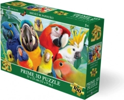3D puzzle Uśmiechnięte papużki 100 elementów