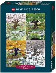 Puzzle 2000 elementów HEYE – cztery pory roku