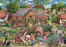 Ravensburger puzzle Życie na wsi 1000 elementów