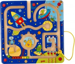 Drewniany magnetyczny labirynt Kosmos od Goki