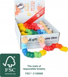 Giętka drewniana gąsienica SMALL FOOT