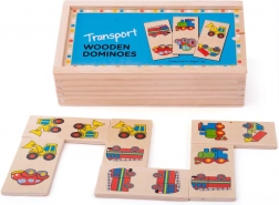 Bigjigs Toys drewniane domino – środki transportu