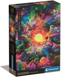 Puzzle 500 Compact – psychodeliczny świt w dżungli