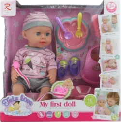 Dzidziuś siusiający 32 cm z dźwiękami i akcesoriami