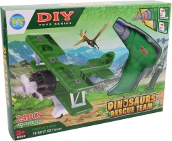 Samolot do skręcania z wiertarką i napędem bezwładnościowym