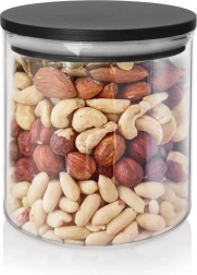 Szklany pojemnik na sypkie produkty z pokrywką i uszczelką 450 ml