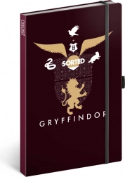 Notatnik Harry Potter Gryffindor, w linie 13 × 21 cm