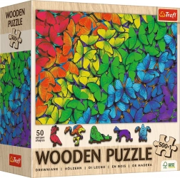 Drewniane puzzle TREFL Tęczowe motyle 501 elementów