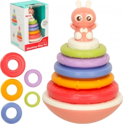 Zabawka na biegunach Bibi-Inn dla rozwoju sensorycznego różowa