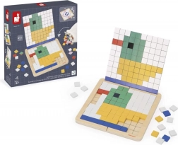 Janod drewniana mozaika do symetrii i kodowania