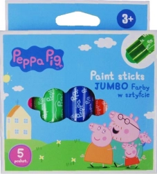 Jumbo farby w sztyfcie ASTRA – ŚWINKA PEPPA, 4 szt.