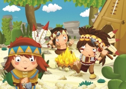 Puzzle Indianie 50 elementów