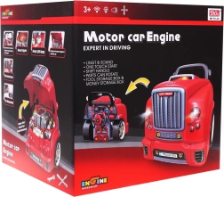 Interaktywny zestaw warsztatowy dla małego mechanika – Czerwony