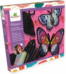 Artissimo kolorowe motyle – kreatywny zestaw z kredkami i kryształkami