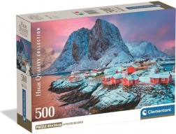 Puzzle Wioska Hamnoy 500 elementów CLEMENTONI